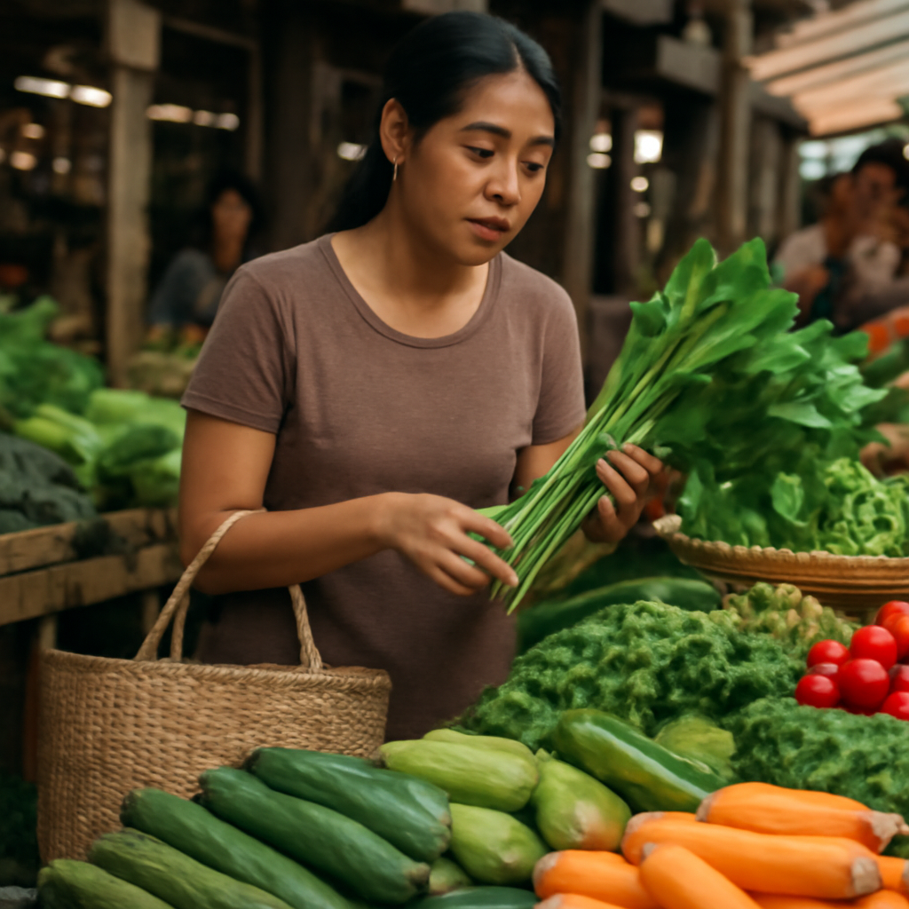 Berbelanja di pasar tradisional adalah cara terbaik untuk mendapatkan sayuran segar dan mendukung petani lokal.