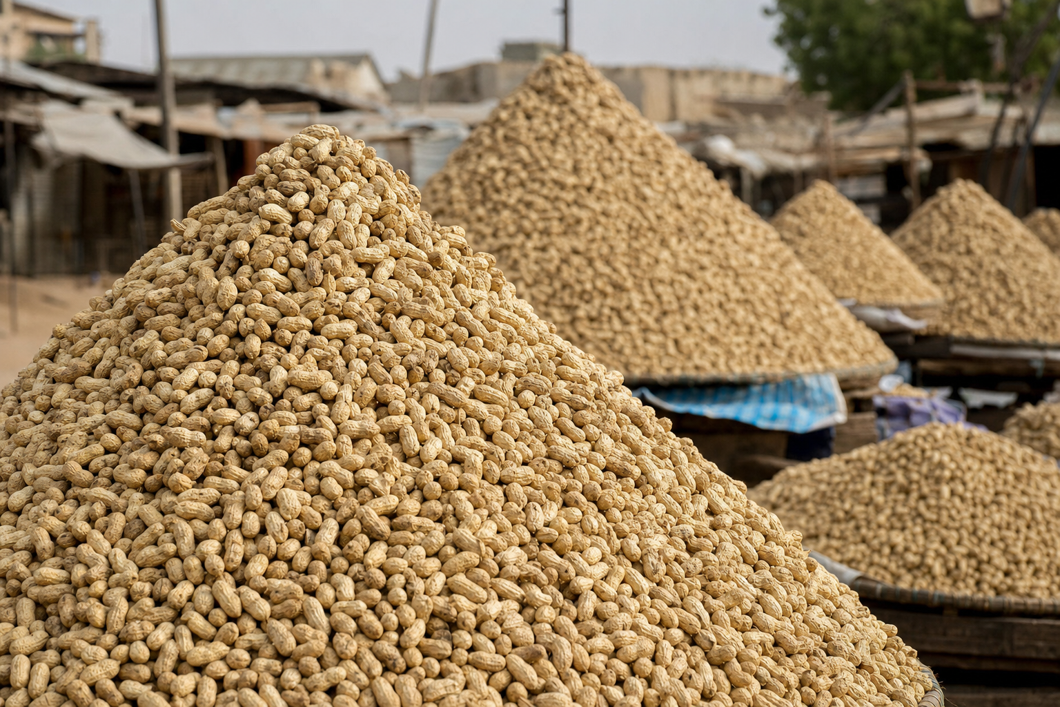 Wani abin kallo na tarihi: tudun gyada a Kano, wanda ke nuna muhimmancin wannan amfanin gona a yankin.