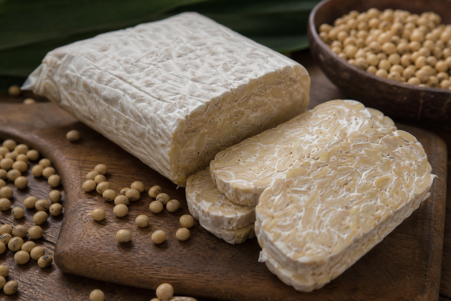 Tempe, makanan pokok Indonesia yang kaya protein dan etis.