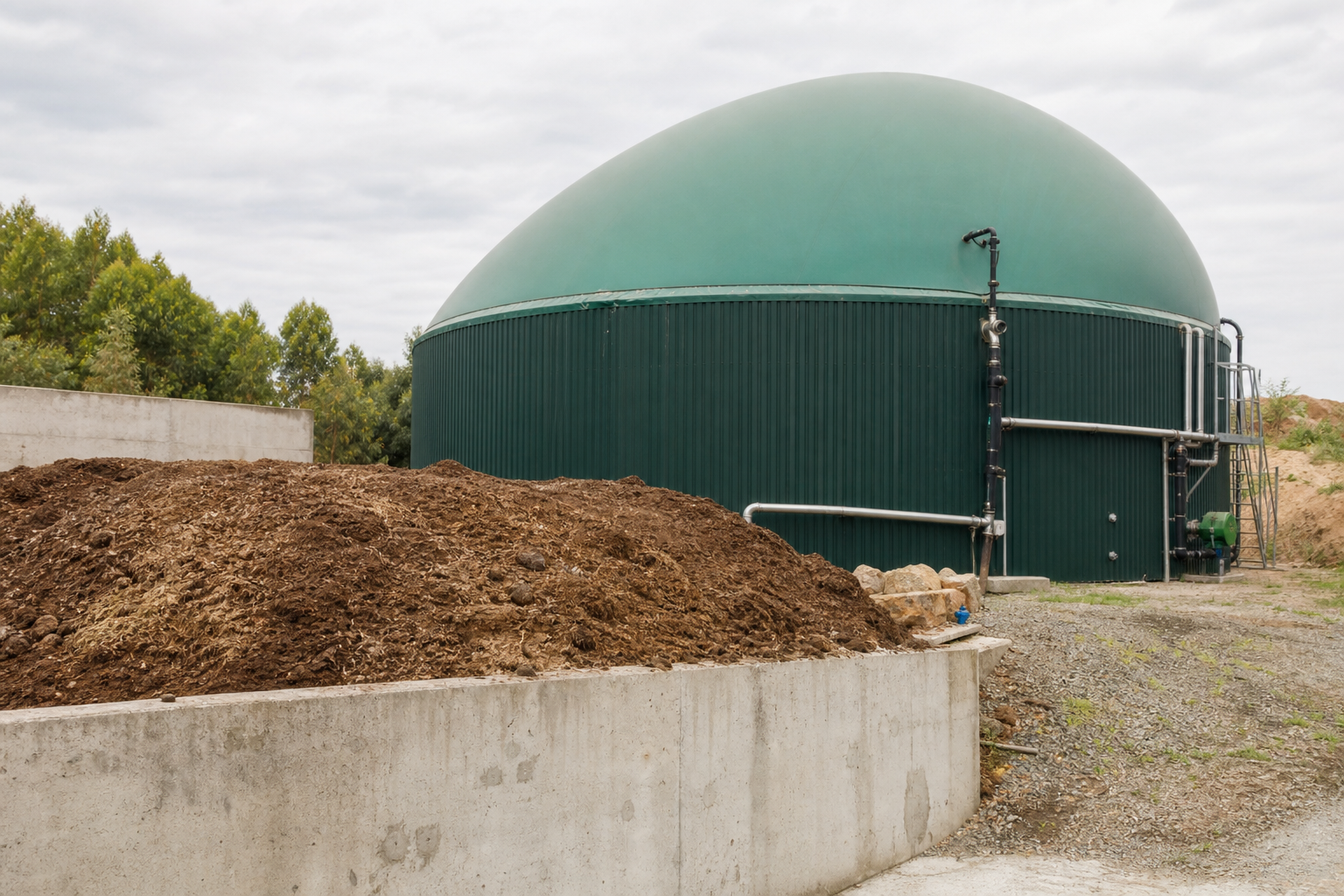 கால்நடை கழிவுகளில் இருந்து உயிரி எரிவாயு (biogas) உற்பத்தி செய்வது ஒரு சிறந்த கழிவு மேலாண்மை முறையாகும்.