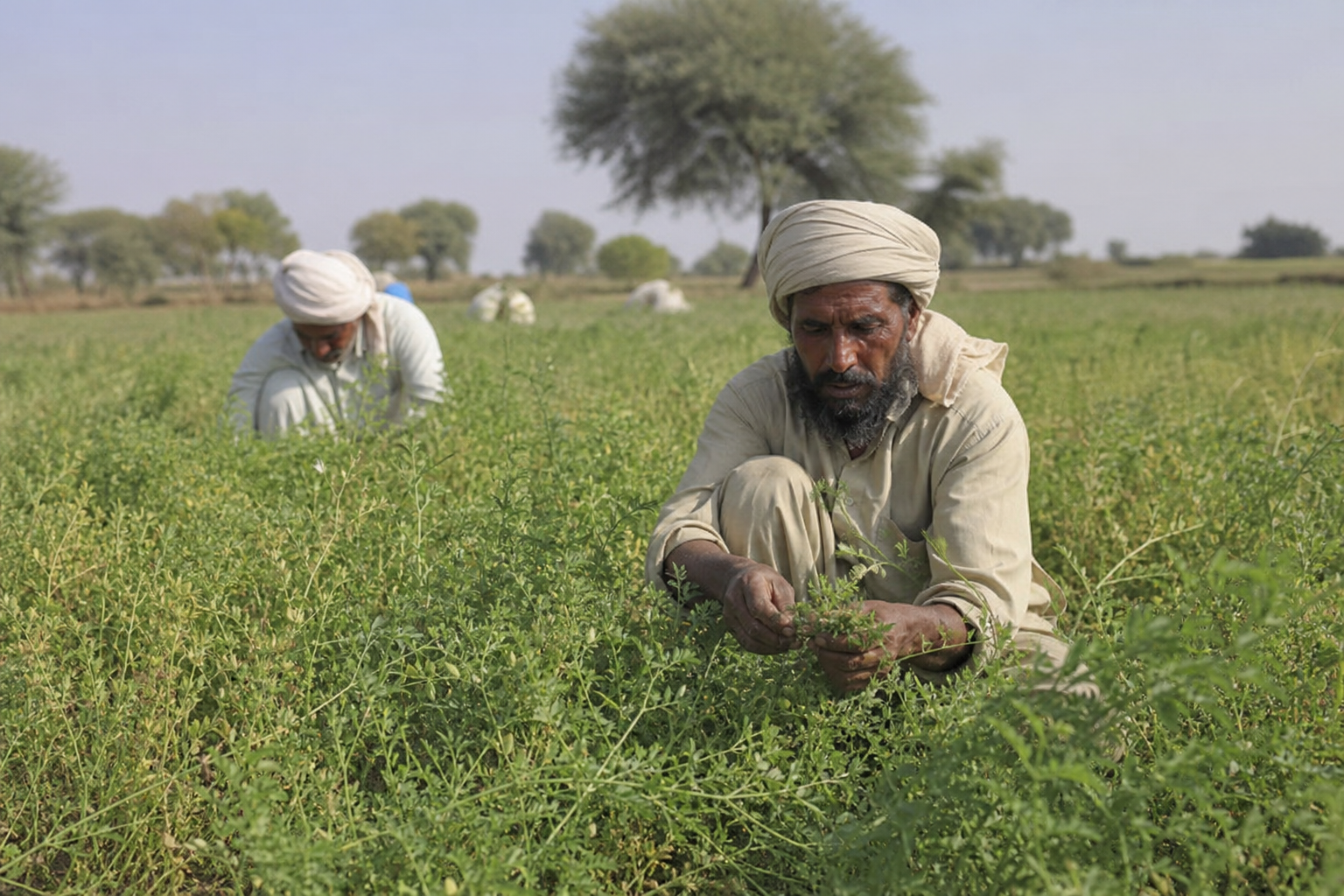 پاکستان کے دیہی علاقوں میں دالوں کی کاشت ایک عام منظر ہے۔