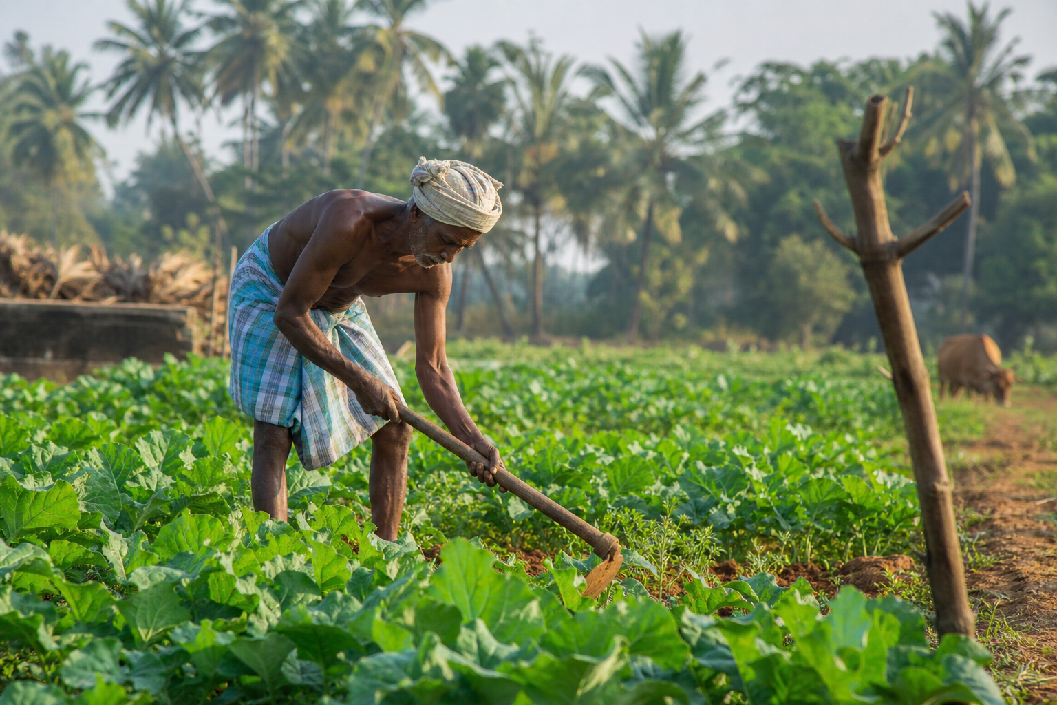 இந்திய கிராமப்புறங்களில் இயற்கை விவசாய முறைகள்.