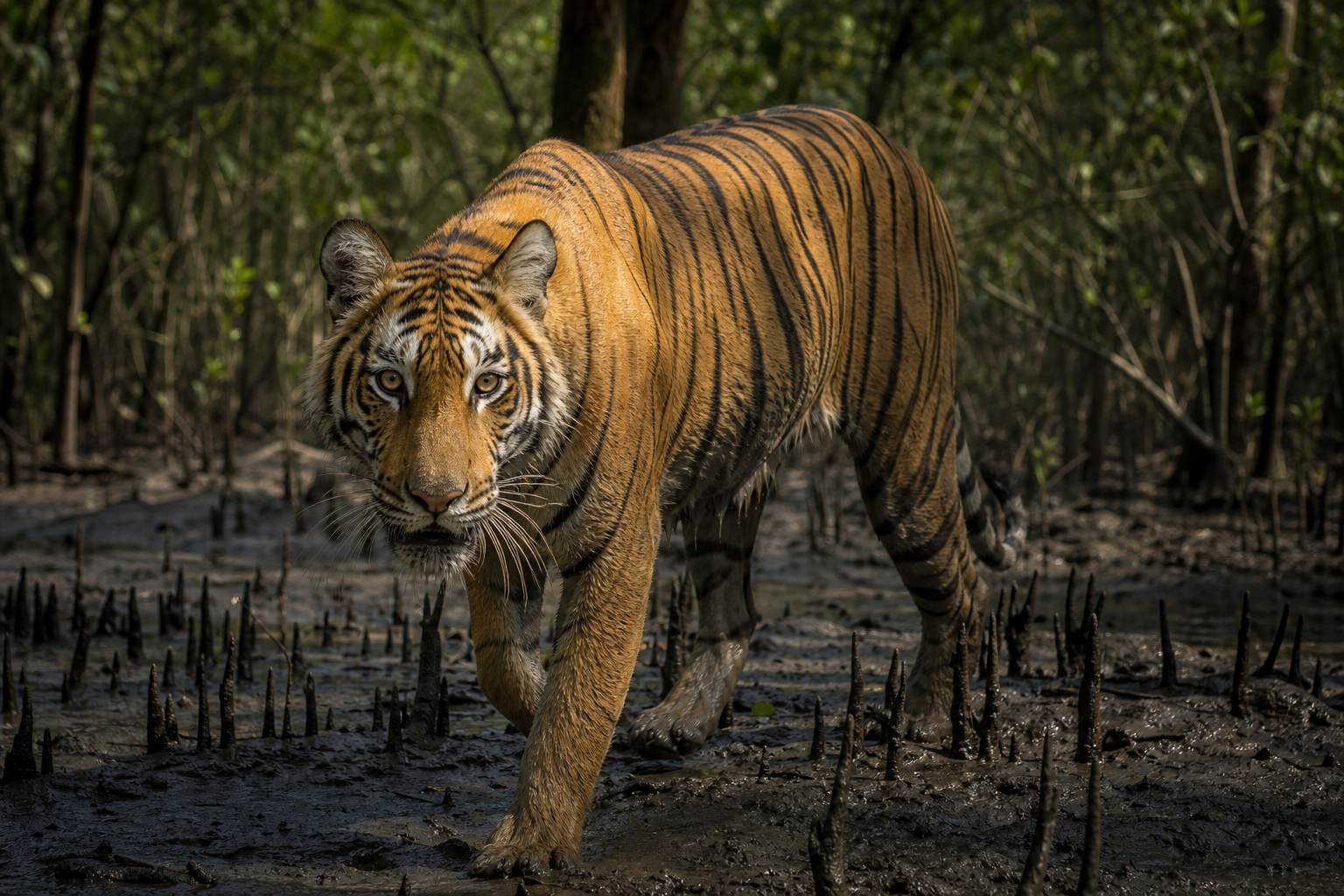 সুন্দরবনের বিপন্ন রয়েল বেঙ্গল টাইগার
