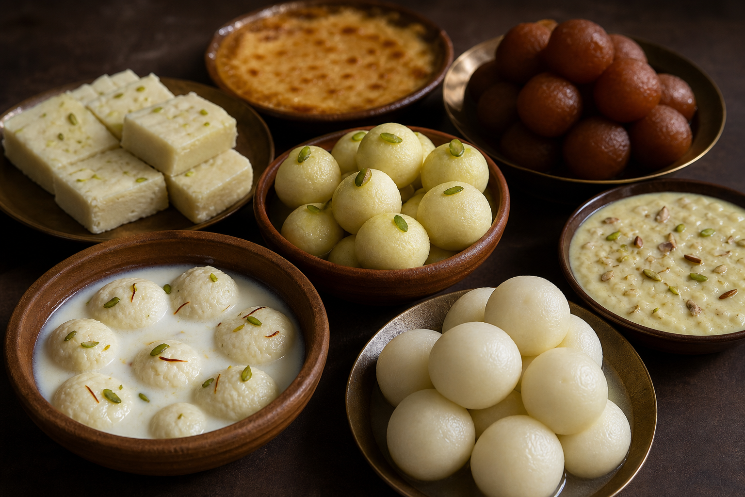 দুধ দিয়ে তৈরি ঐতিহ্যবাহী বাঙালি মিষ্টি।