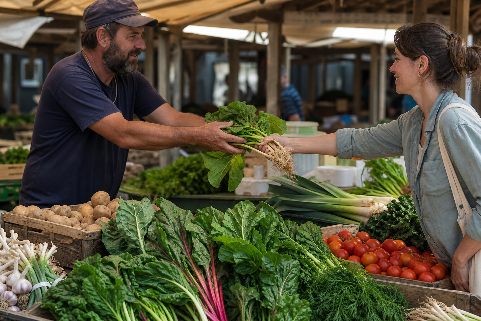 Mercati locali offrono prodotti freschi e stagionali, promuovendo un legame diretto tra consumatore, agricoltore e ambiente.