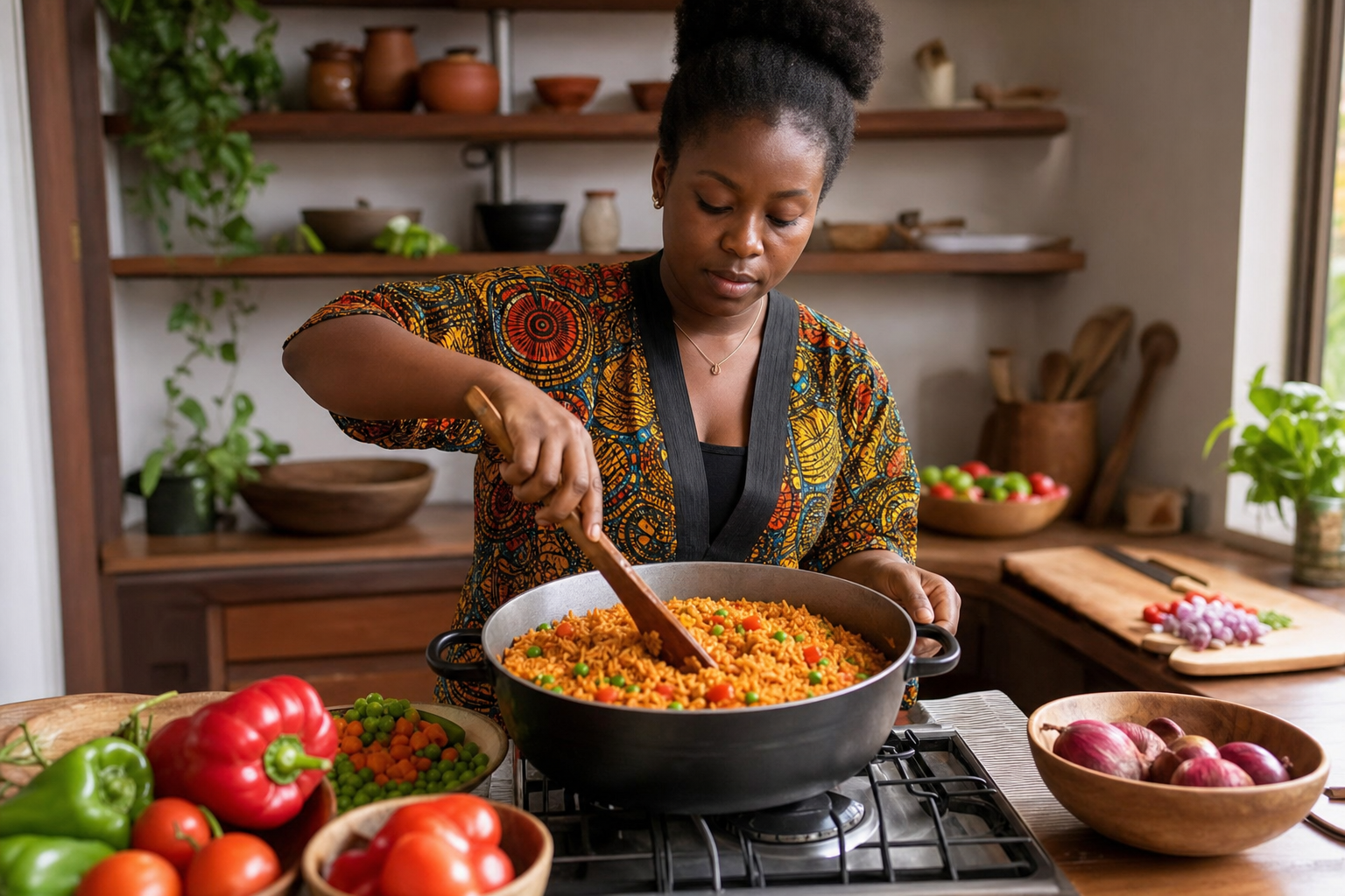 Ìpilẹ̀ oúnjẹ ọ̀gbìn wa ti pẹ́; oúnjẹ bíi jollof rice tí wọ́n fi èwà àti ẹ̀wà ṣe, ó lè jẹ́ oúnjẹ ọ̀gbìn tó dára.