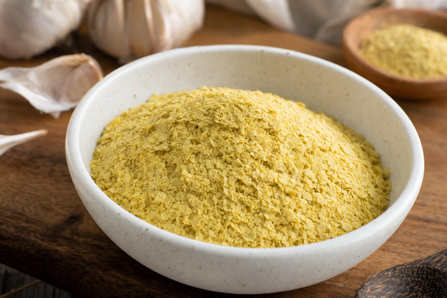Nutritional yeast, isang masarap at fortified na pampalasa para sa mga vegan.