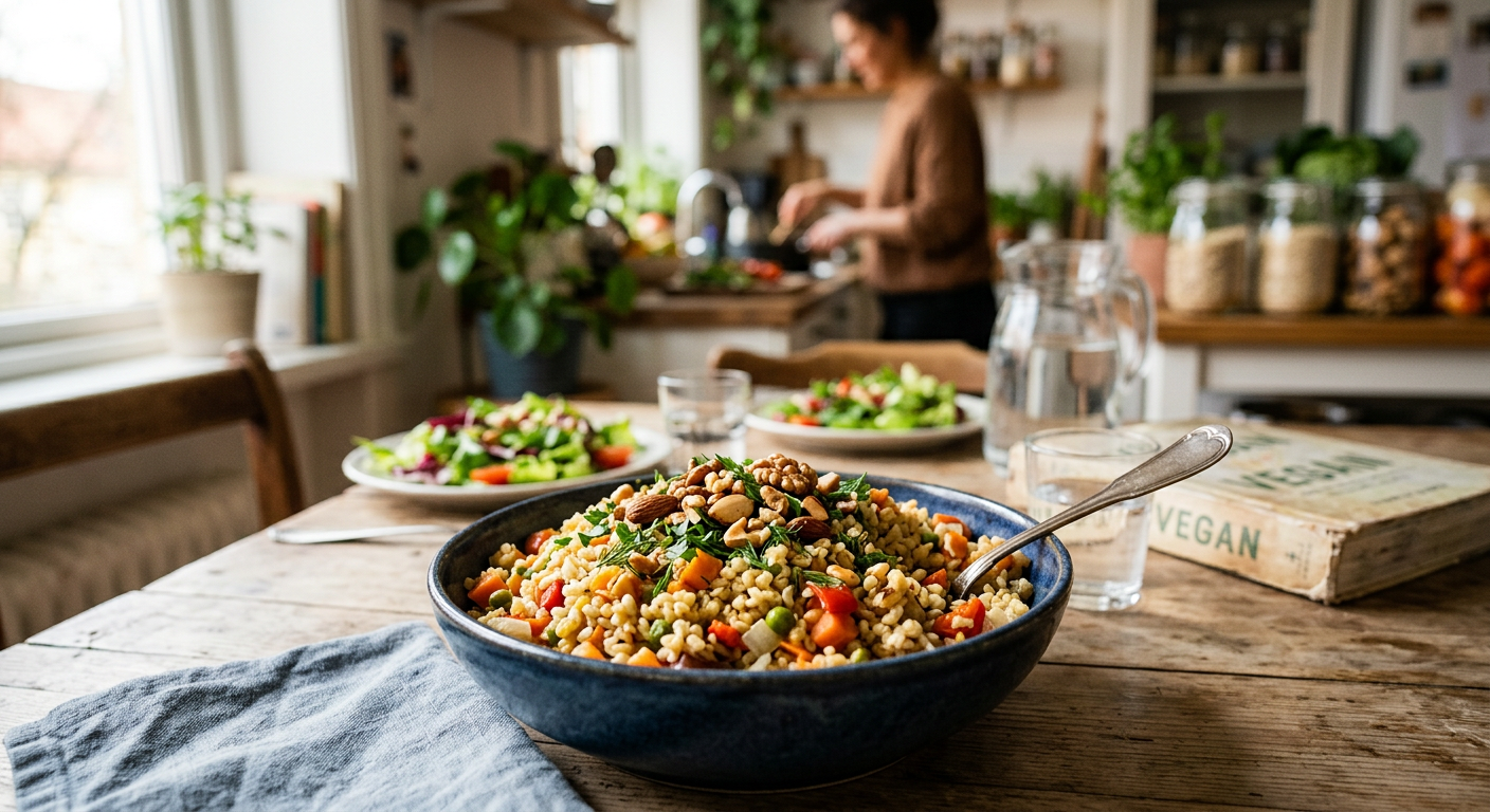 Bulgur pilavı, bitkisel beslenmede doyurucu ve besleyici bir seçenektir.