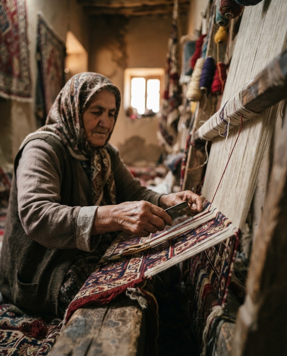 بافت پارچه سنتی ایرانی