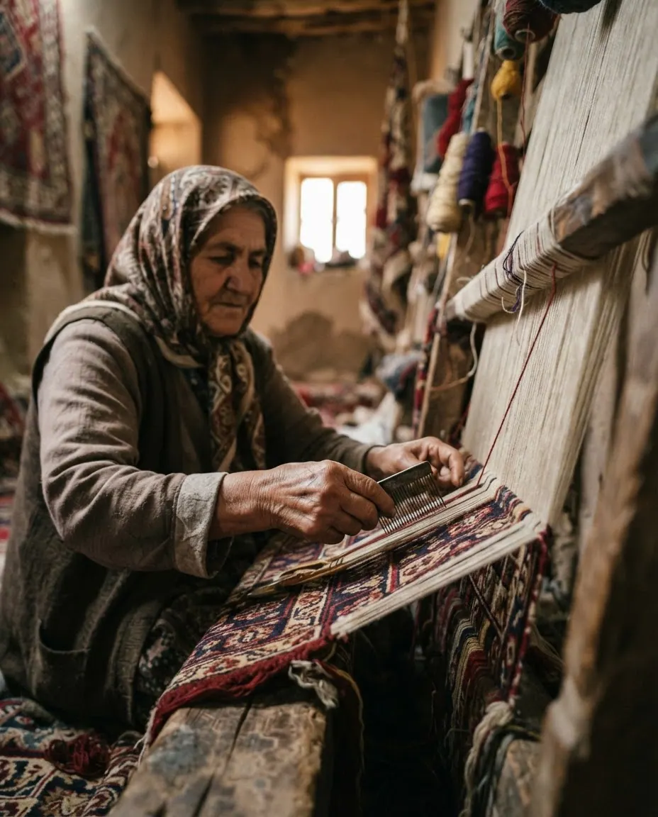بافت پارچه سنتی ایرانی