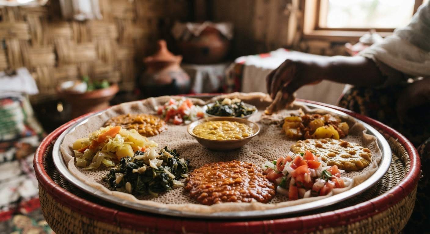 የኢትዮጵያ የጾም ምግብ አይነት። የውል እርሻ ለእንደዚህ አይነት ምግቦች ግብአት የሆኑ አትክልቶችና ጥራጥሬዎች መረጋጋት ሊሰጥ ይችላል።