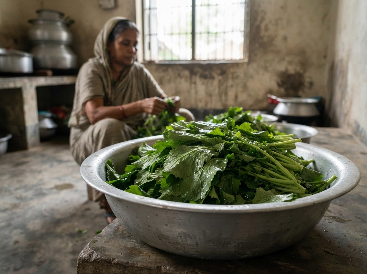 বাংলাদেশে তাজা সরিষা শাক
