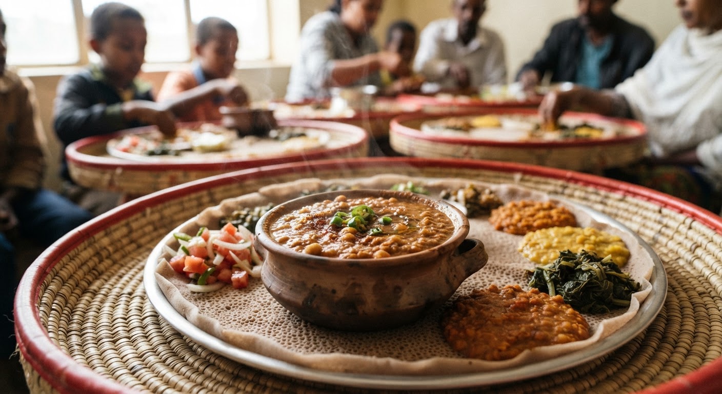 የተለያዩ የጥራጥሬ ውጤቶች የኢትዮጵያ የፆም ምግብ ዋና አካል ናቸው።