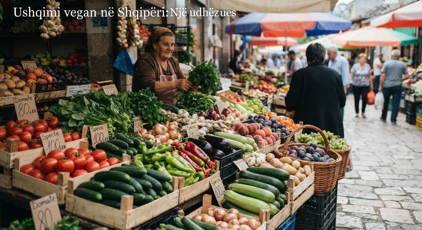 Tregu lokal është një burim i pasur me fruta dhe perime të stinës.