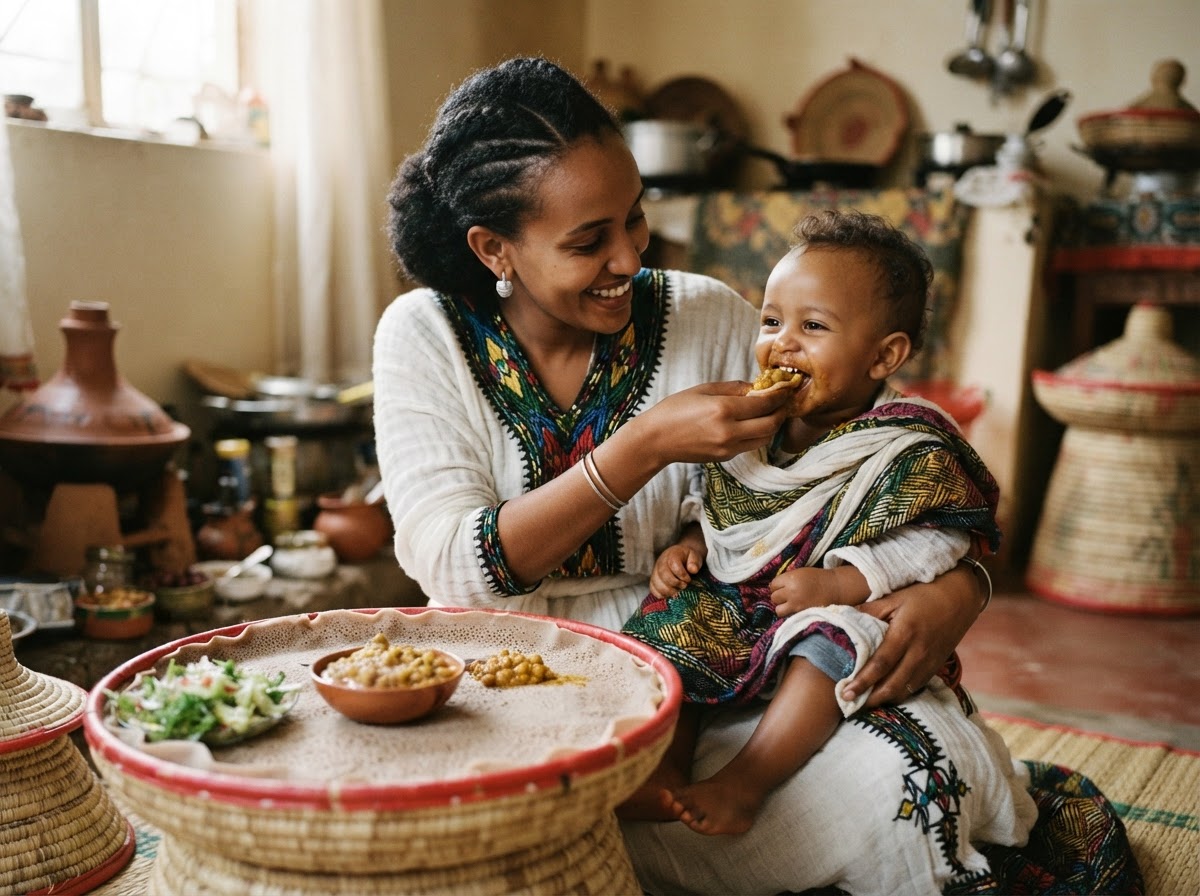 ህፃናትን በባህላዊ ምግቦች ማብላት የባህላችን አካል ነው።