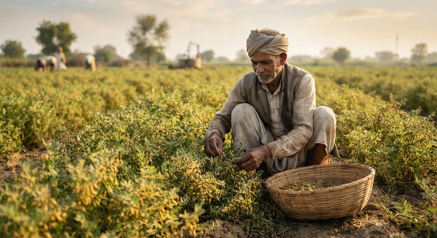 स्थानीय रूप से उगाई जाने वाली दालें, जो प्रोटीन का एक महत्वपूर्ण स्रोत हैं।