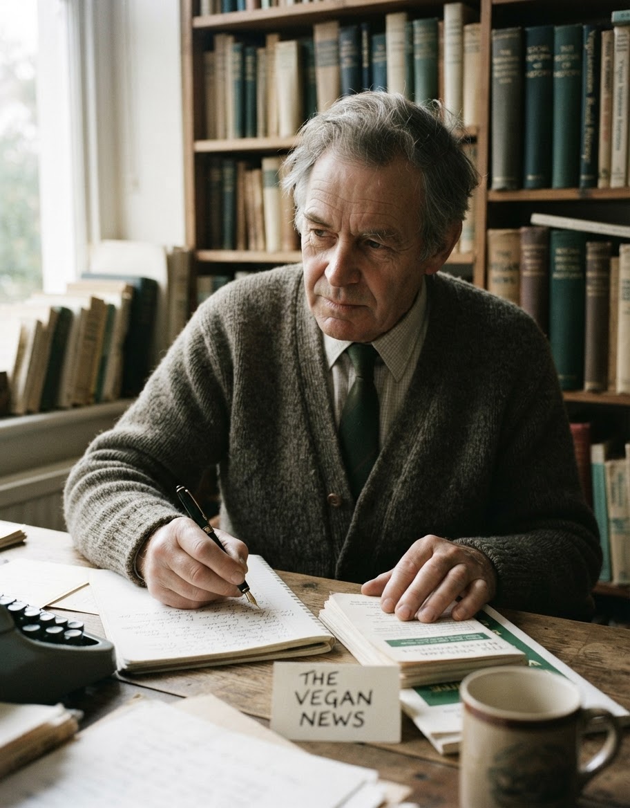 Donald Watson, a key figure in coining the term 'vegan' and establishing the vegan movement.