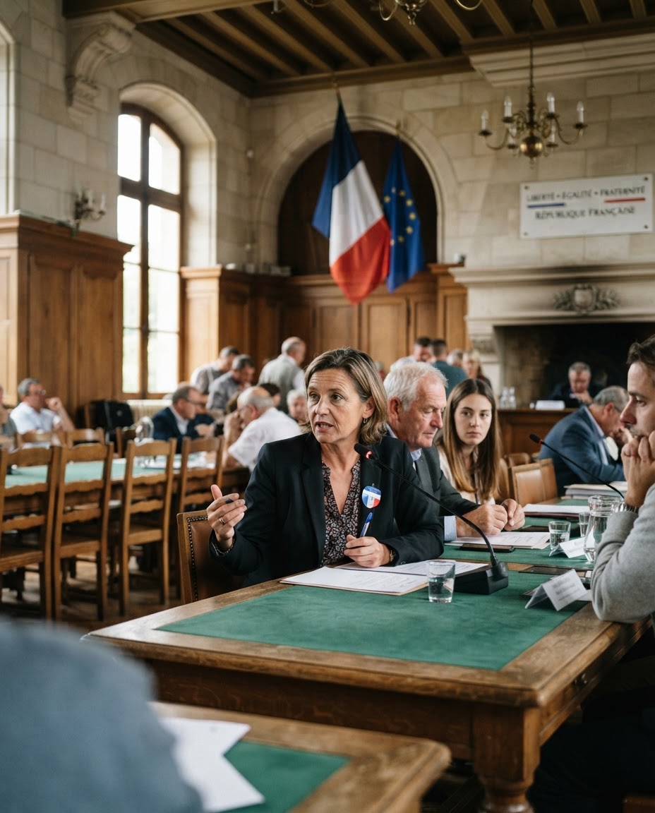 Intérieur d'un hôtel de ville français