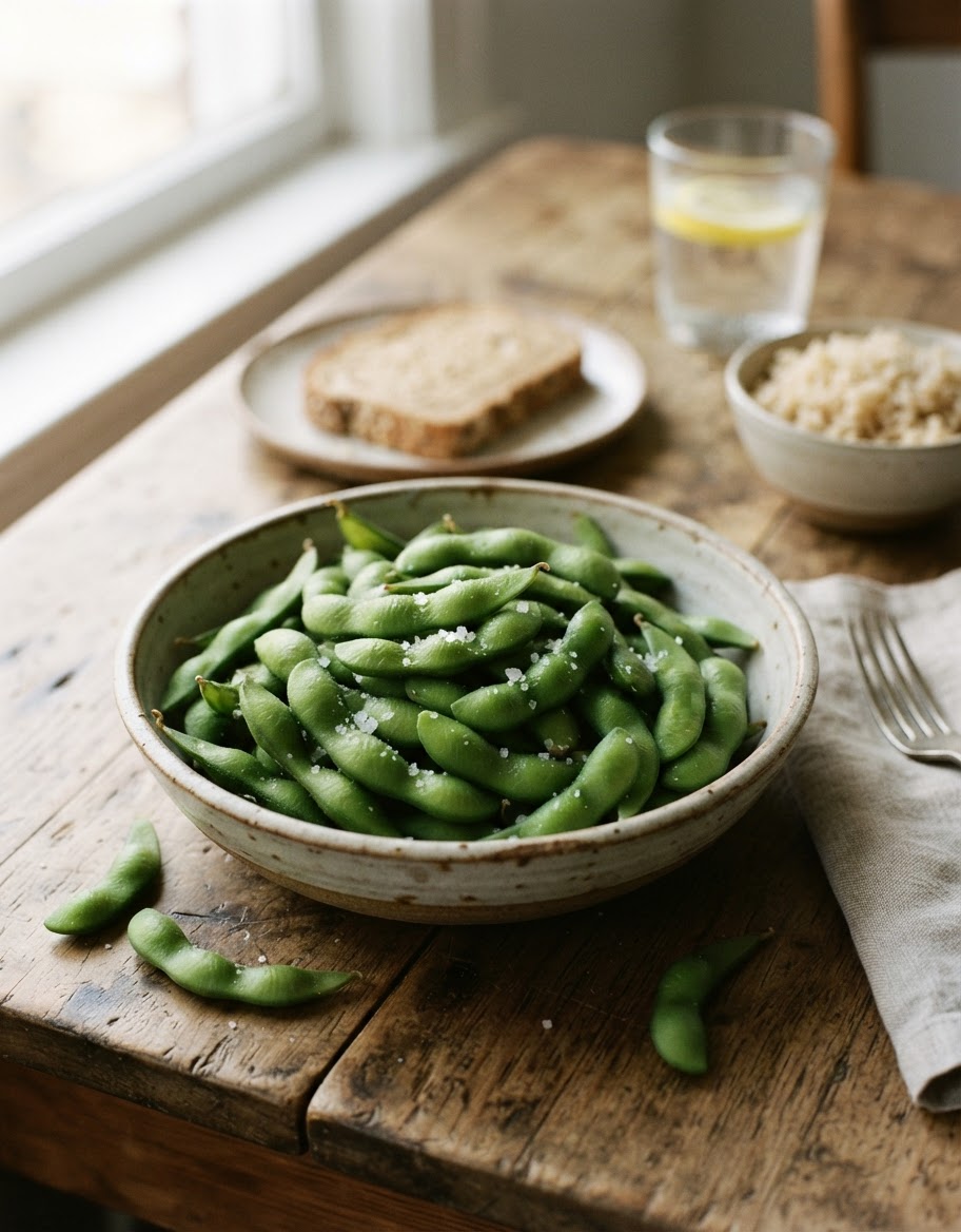 Edamame, a whole soy food, is a nutritious addition to a balanced diet.