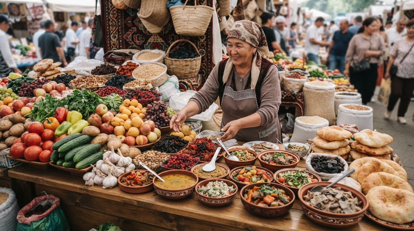 Дәстүрлі қазақ асханасының жаймасы