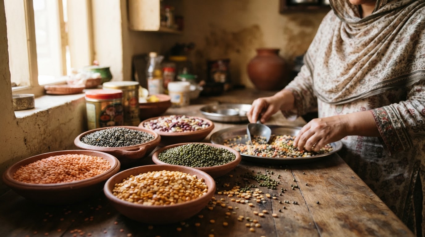 دالیں اور پھلیاں، نباتاتی غذا کا ایک بنیادی حصہ، پروٹین اور آئرن کا بہترین ذریعہ ہیں۔