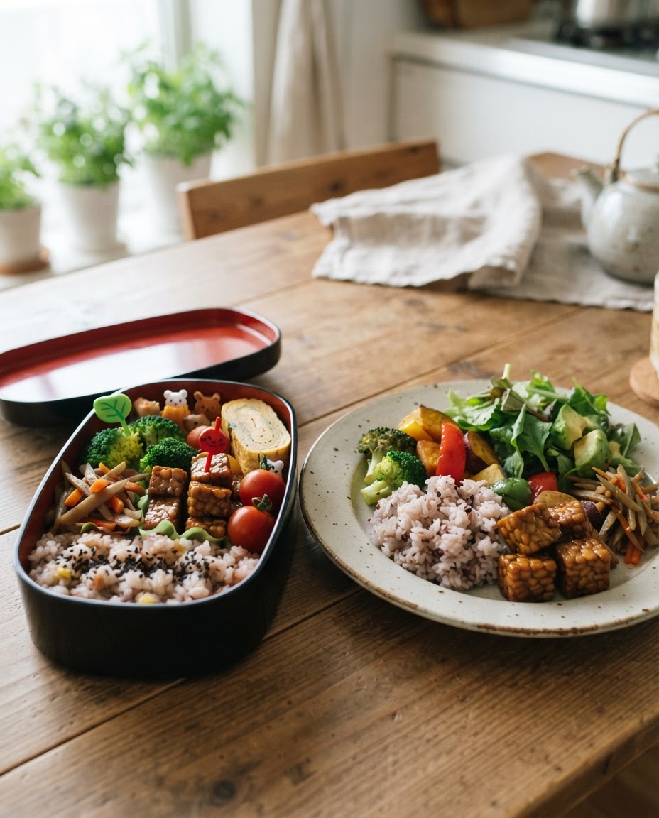 お弁当作りで培った彩りの工夫は、ワンプレートにも活かせます。
