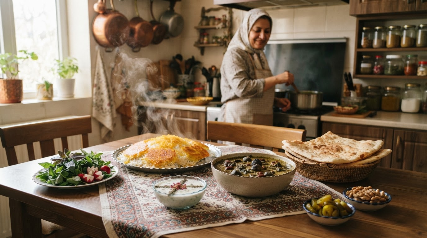 سفره ایرانی، سرشار از غلات، حبوبات و سبزیجات، ظرفیت بالایی برای پذیرش لبنیات گیاهی دارد.