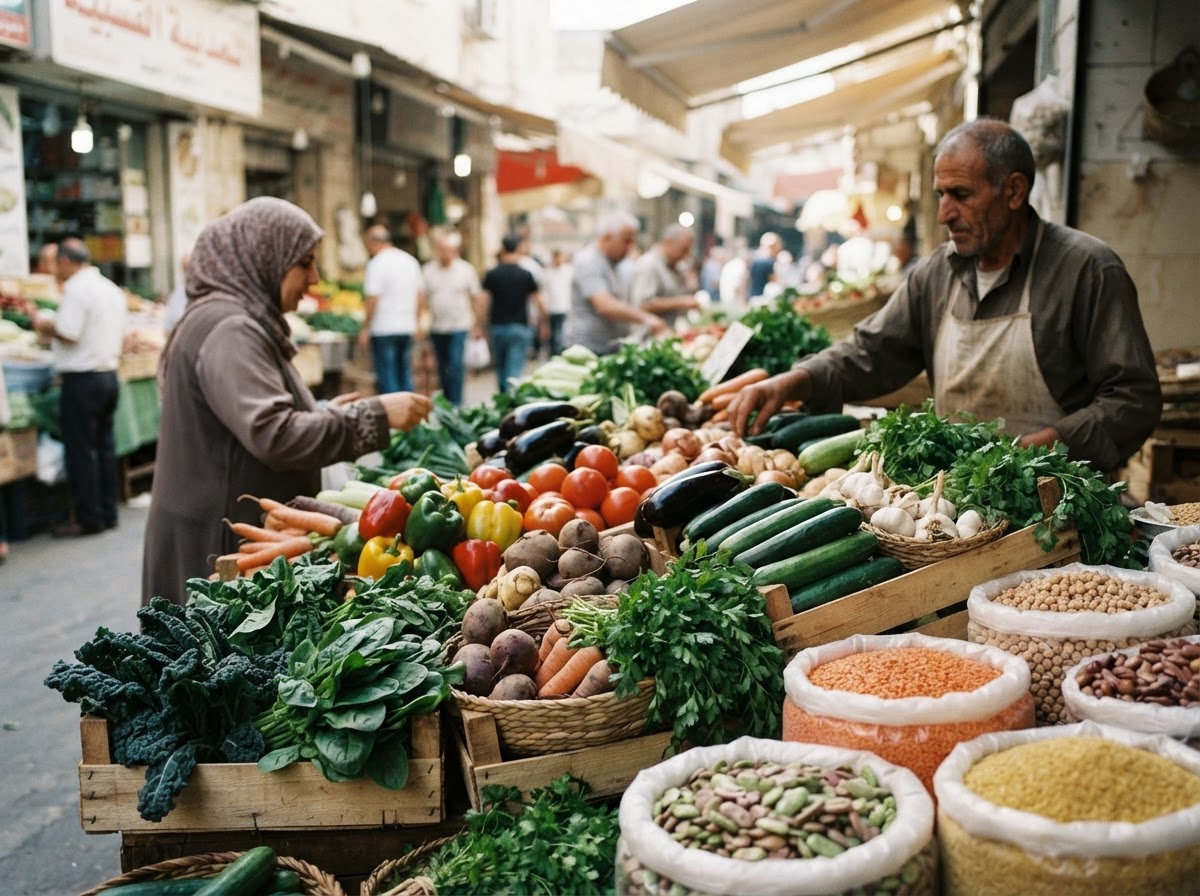 أسواق المزارعين المحلية تقدم مكونات طازجة ومتنوعة لوجبات نباتية صحية.