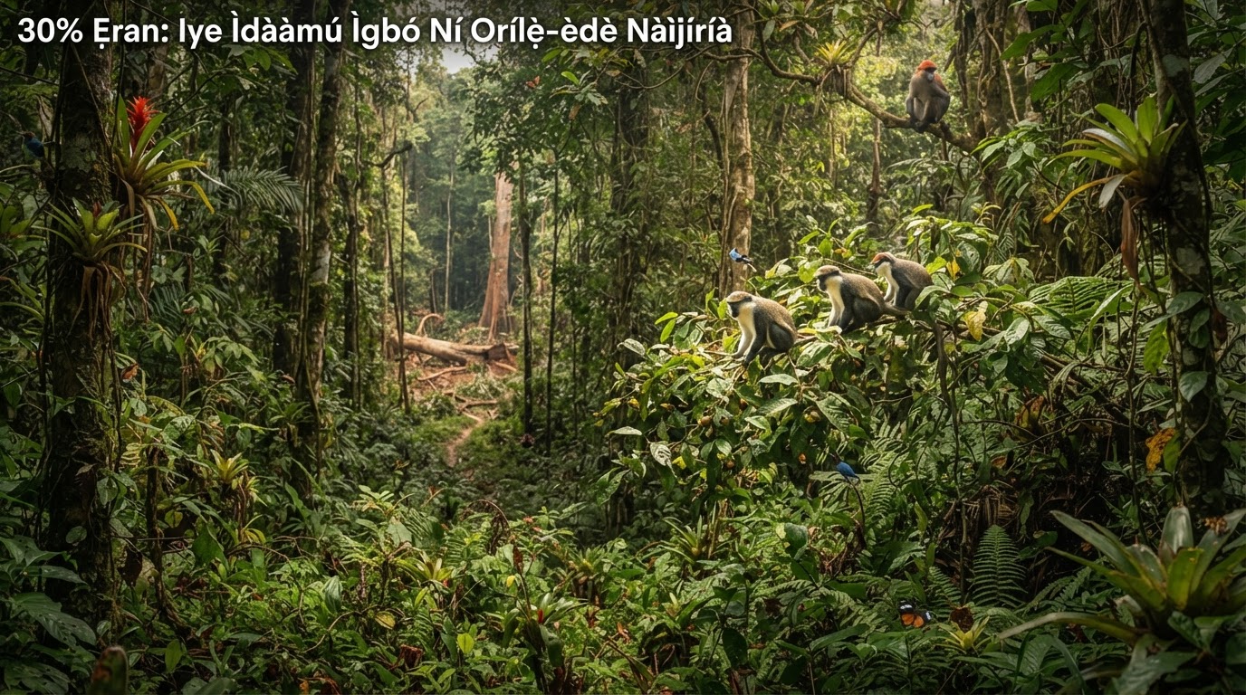 Ìgbó Nàìjíríà, ibi tí ọ̀pọ̀lọpọ̀ ẹranko àti ohun ọ̀gbìn wà, ṣùgbọ́n ó ń dojú kọ ìdààmú.