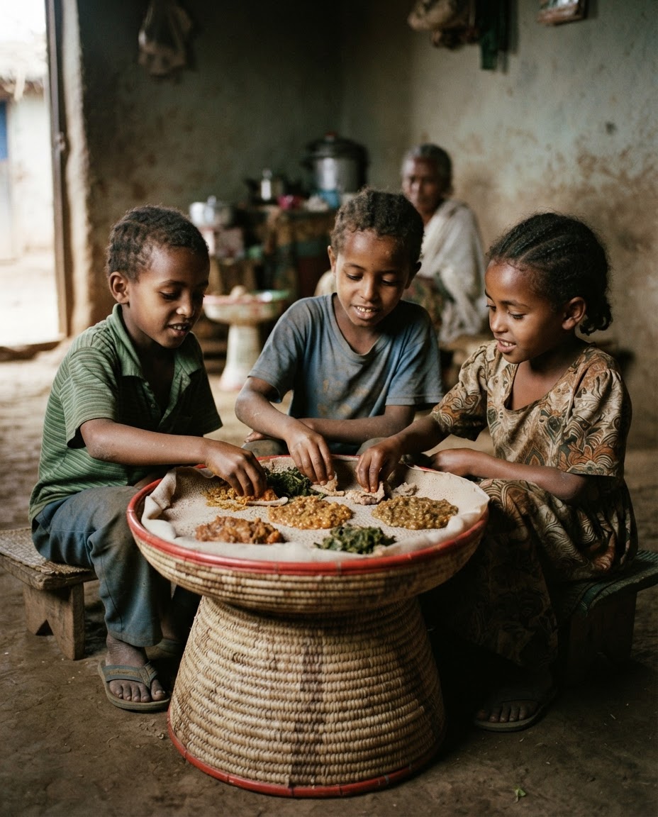 ኢንጀራ የኢትዮጵያ ባህላዊ ምግብ ሲሆን፣ የህጻናት የምግብ ፍላጎት ማሟያ ነው።