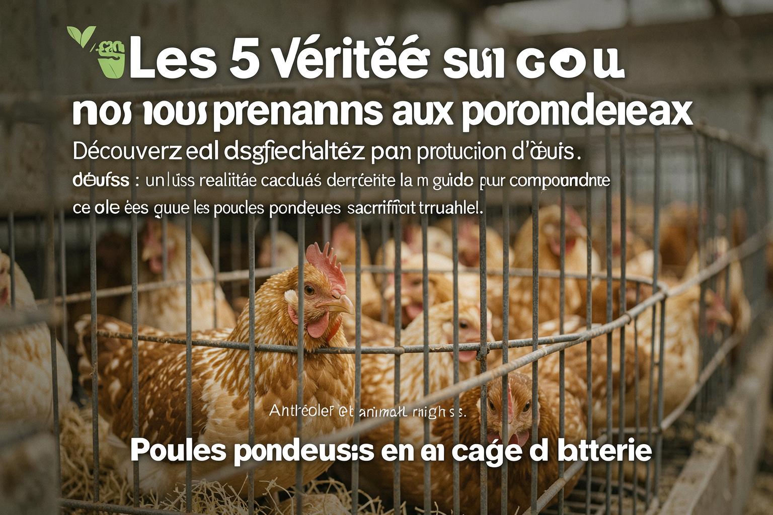 Poules pondeuses en cage de batterie