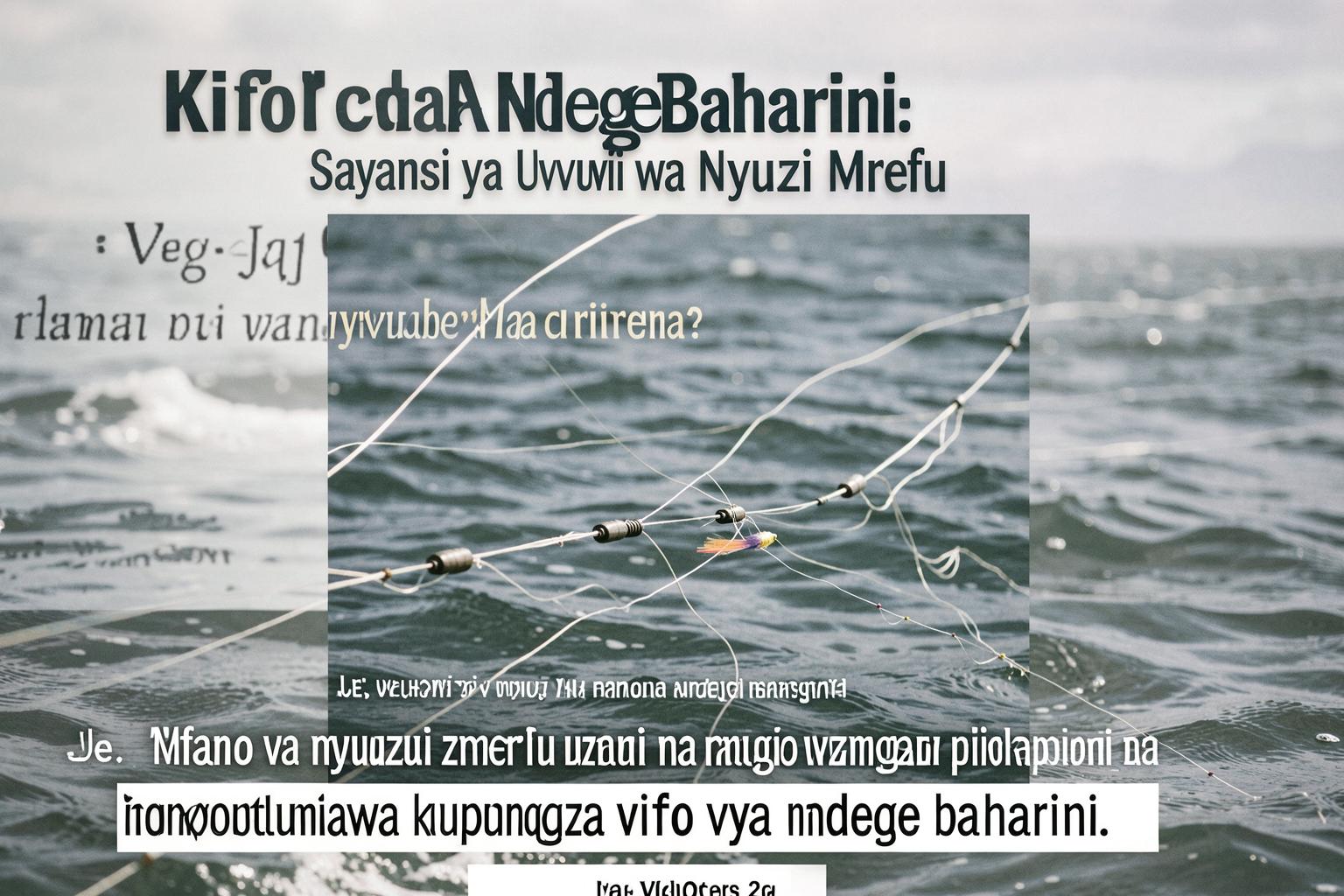 Mfano wa nyuzi zenye uzani na rangi zinazotumiwa kupunguza vifo vya ndege baharini.