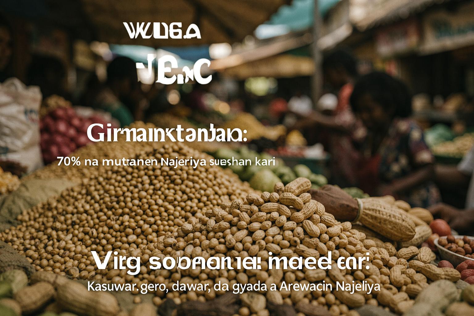 Kasuwar gero, dawa, da gyada a Arewacin Najeriya