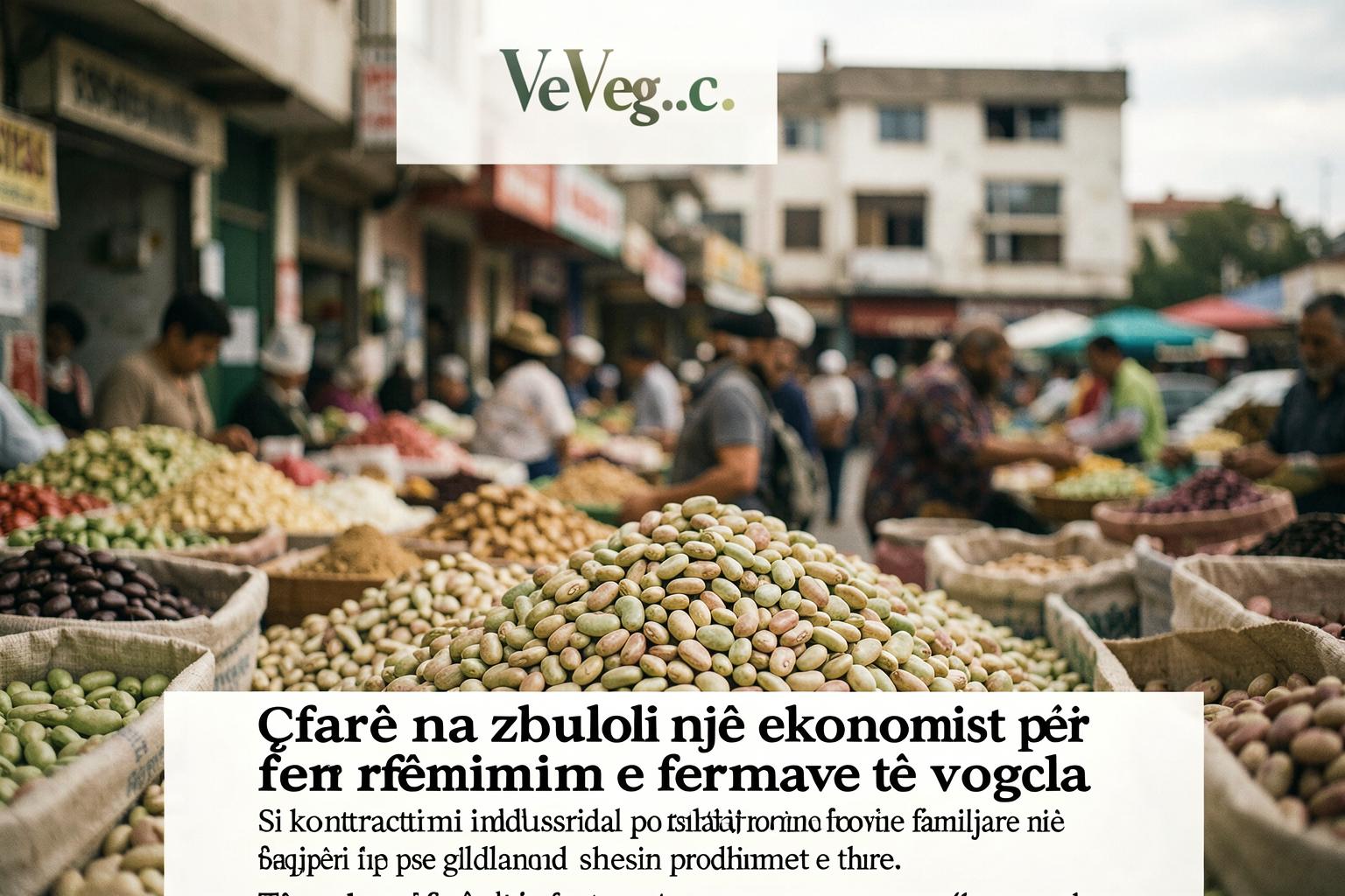 Tregu i fasules në Tiranë, ku fermerët e vegjël shesin prodhimet e tyre.