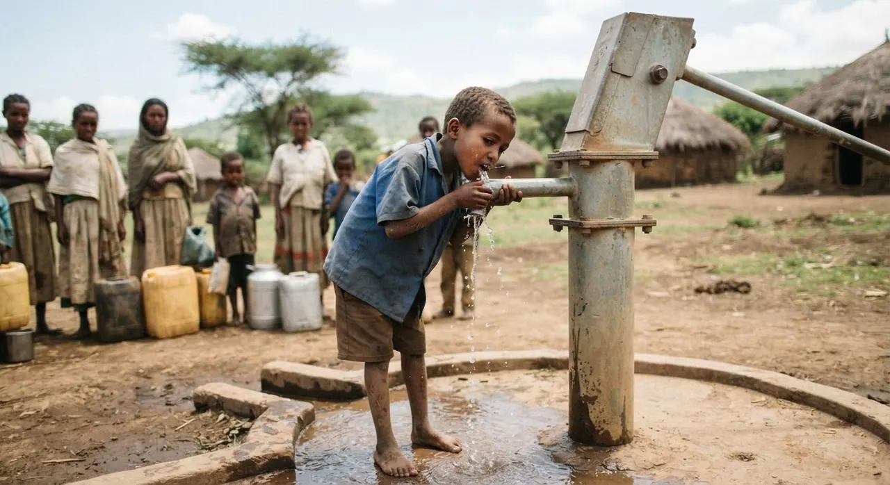 በአመት 15% የውሃ እጥረት፡ የኢትዮጵያ ህጻናት ጥናት