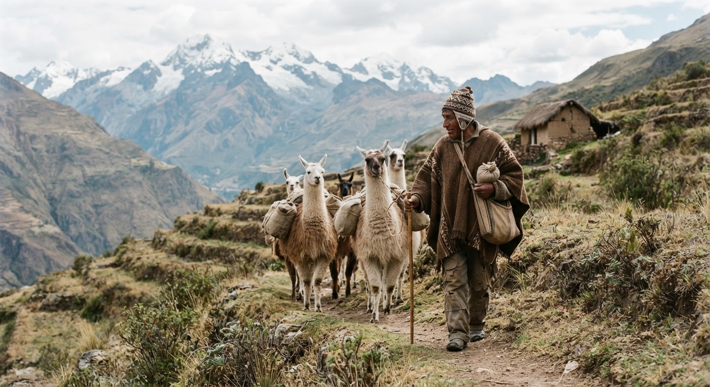 Andes llaqtayuq tarpuykamaq llama qaraqwan