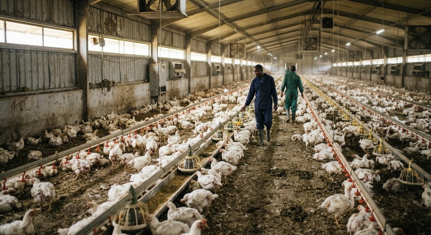 Peizazh rural tradicional shqiptar me një fermë të vogël në sfond, duke simbolizuar bujqësinë familjare.