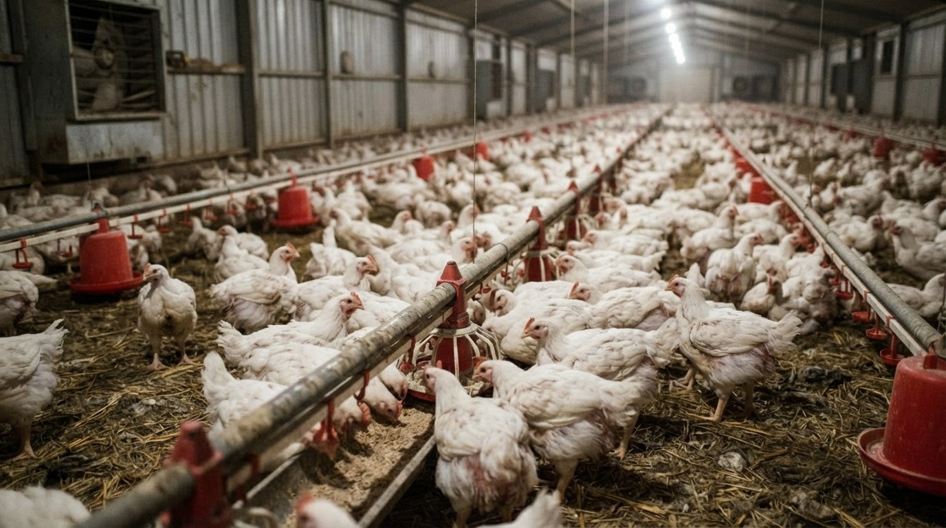 Традиційне українське подвір'я з курями та гусьми
