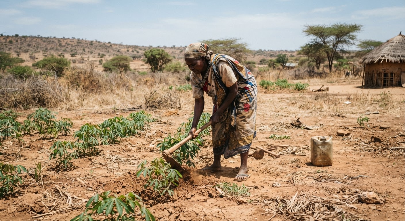 Shamba kame katika Kaunti ya Kilifi, likionyesha changamoto za kilimo katika mazingira yenye uhaba wa mvua.