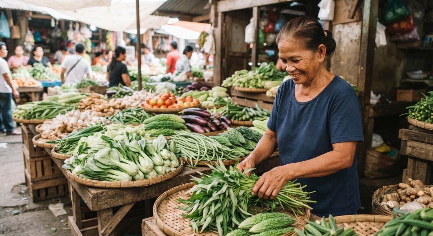 Ang sariwang gulay mula sa lokal na palengke ay mahalagang sangkap sa masustansyang plant-based meals.