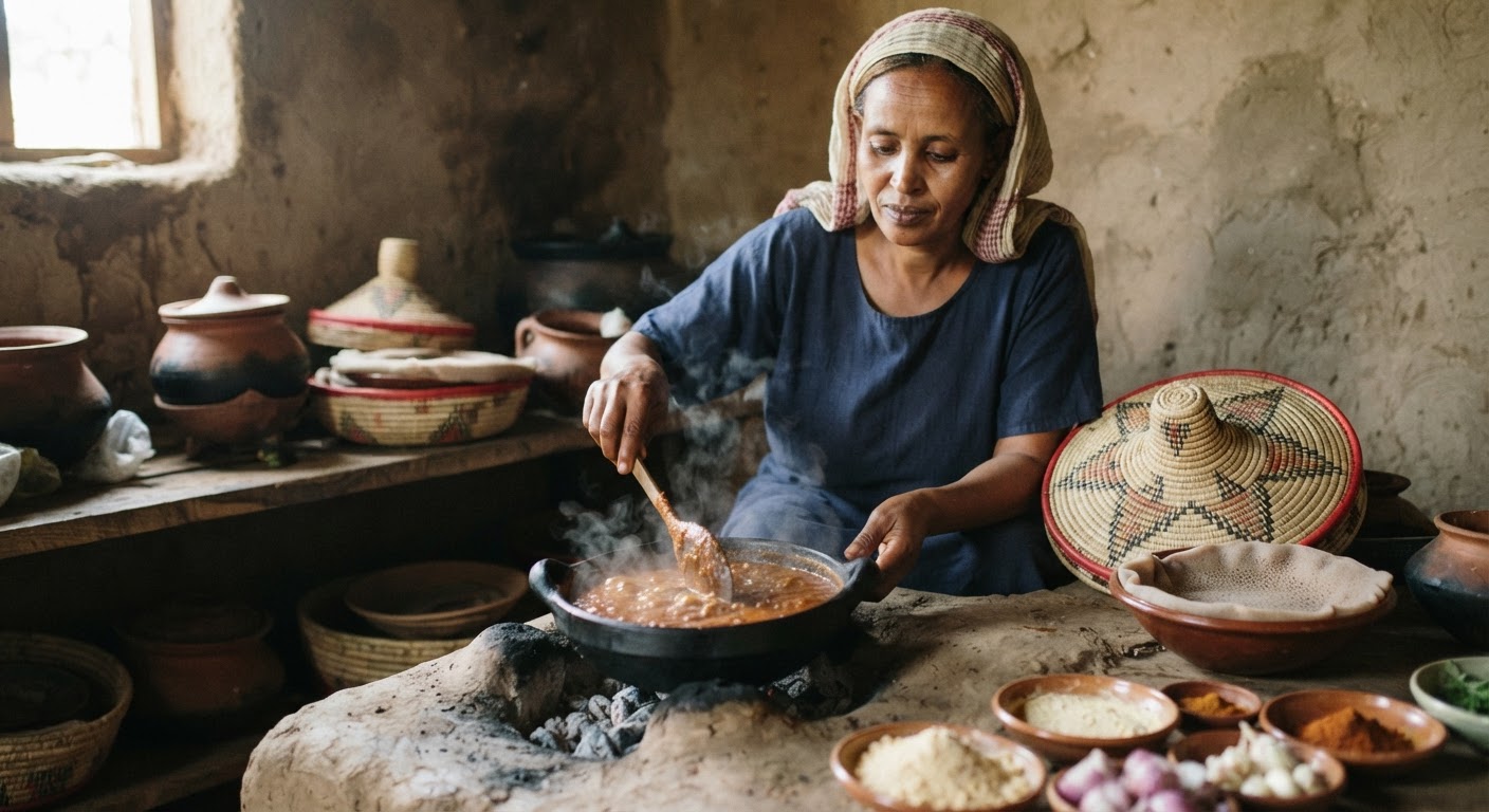 የተለያዩ የጥራጥሬ ምግቦች፣ እንደ ሽሮ ወጥ፣ የኢትዮጵያ የጾም አመጋገብ ዋና አካል ናቸው።