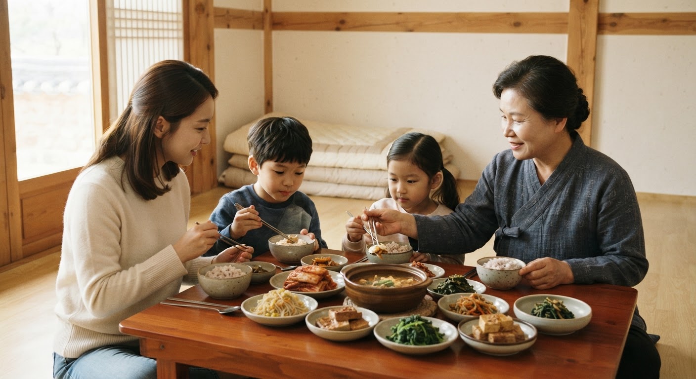 정갈하고 다채로운 한국 사찰음식 상차림