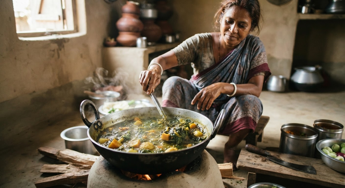 পুঁই শাকের তরকারি, একটি পুষ্টিকর বাঙালি খাবার