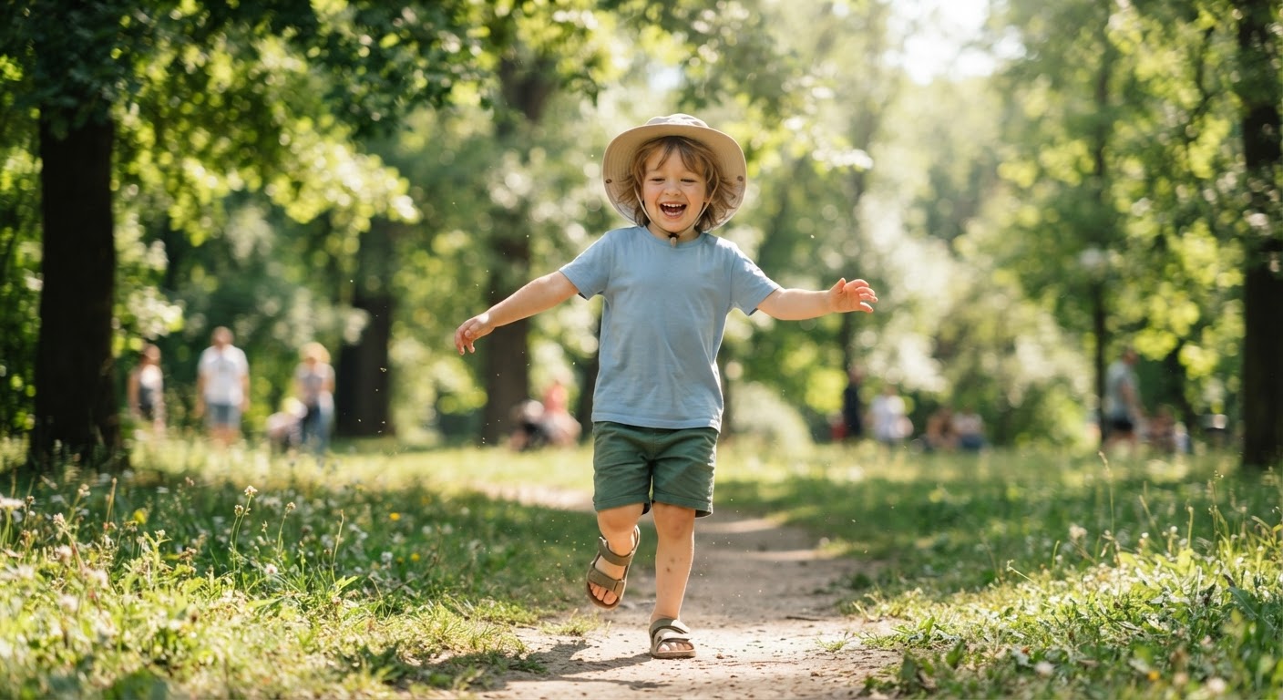 Les enfants bénéficient de la vitamine D synthétisée par l'exposition au soleil, mais avec une protection adaptée.