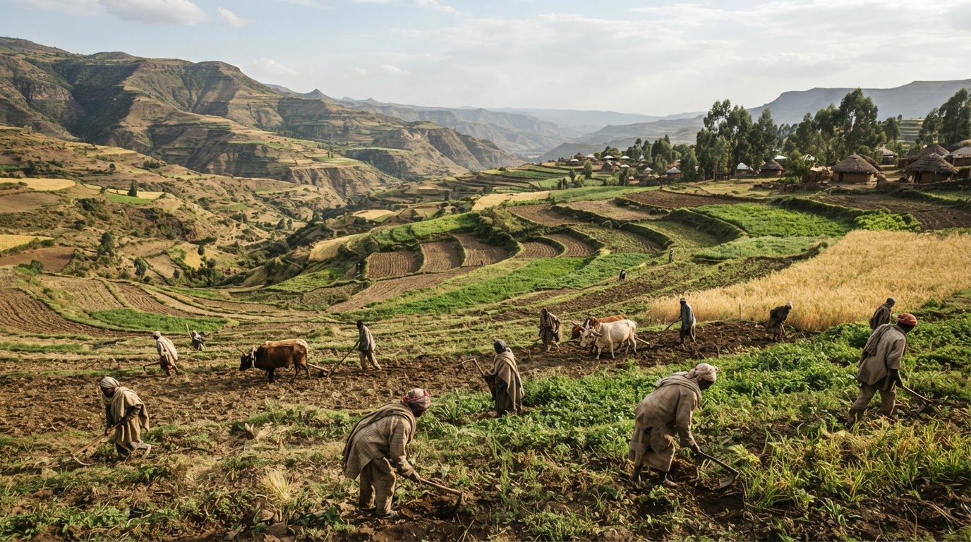 የኢትዮጵያ የደጋማ ገበሬዎች የመሬት አጠቃቀም ገጽታ