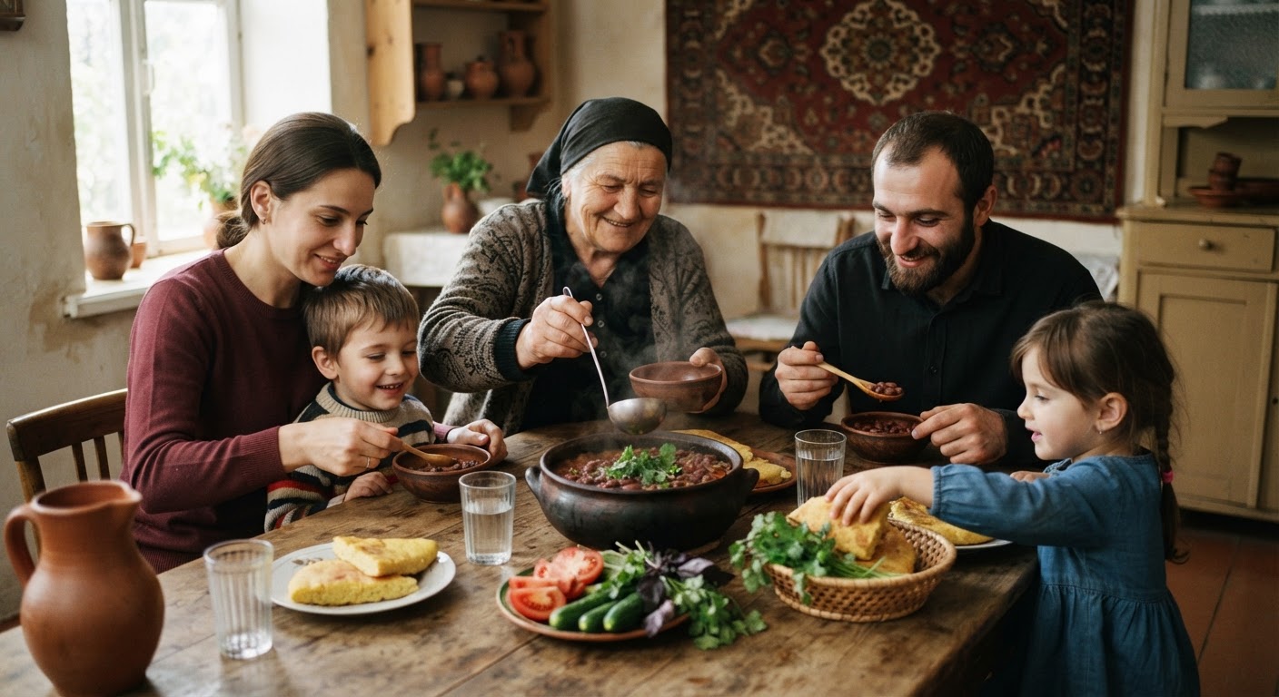 ლობიო, ქართული სამზარეულოს ტრადიციული კერძი, ეკოლოგიურად მდგრადი და ჯანსაღი ცილის წყაროა.