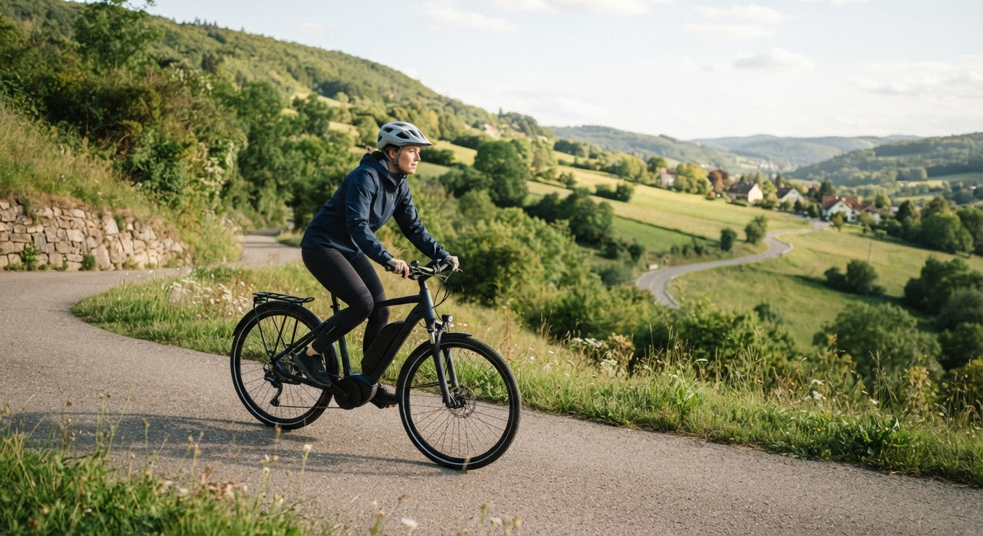 Le vélo électrique facilite la franchissement des dénivelés, rendant les trajets plus agréables.