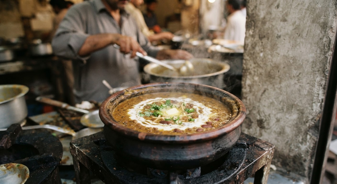 مسور کی دال سے بنی دال مخنی، ایک مقبول پاکستانی ڈش۔