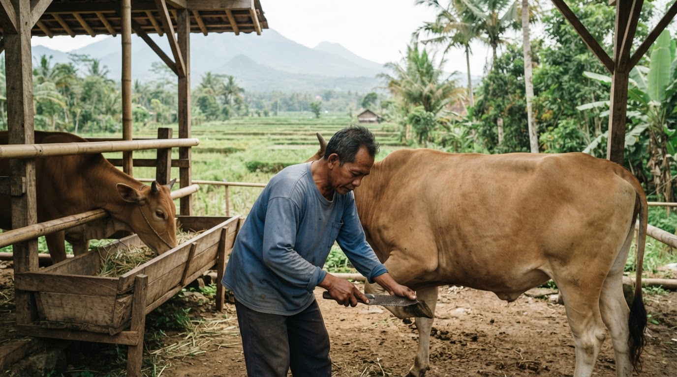 Peternakan sapi di Jawa Timur, Indonesia