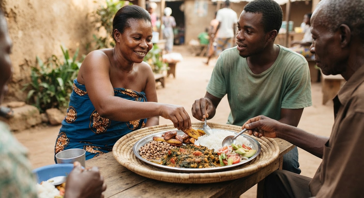 Àpẹẹrẹ oúnjẹ alárààyá tó lágbára tí wọ́n fi ohun ọ̀gbìn ṣe.
